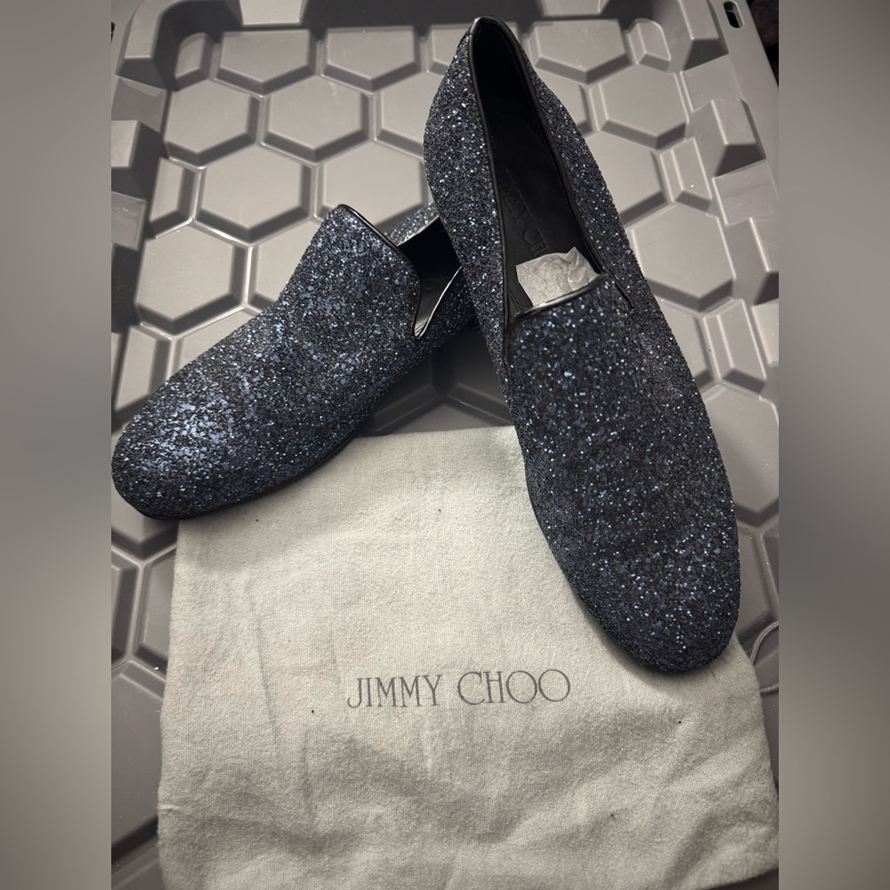 Jimmy Choo Glitter Loafers